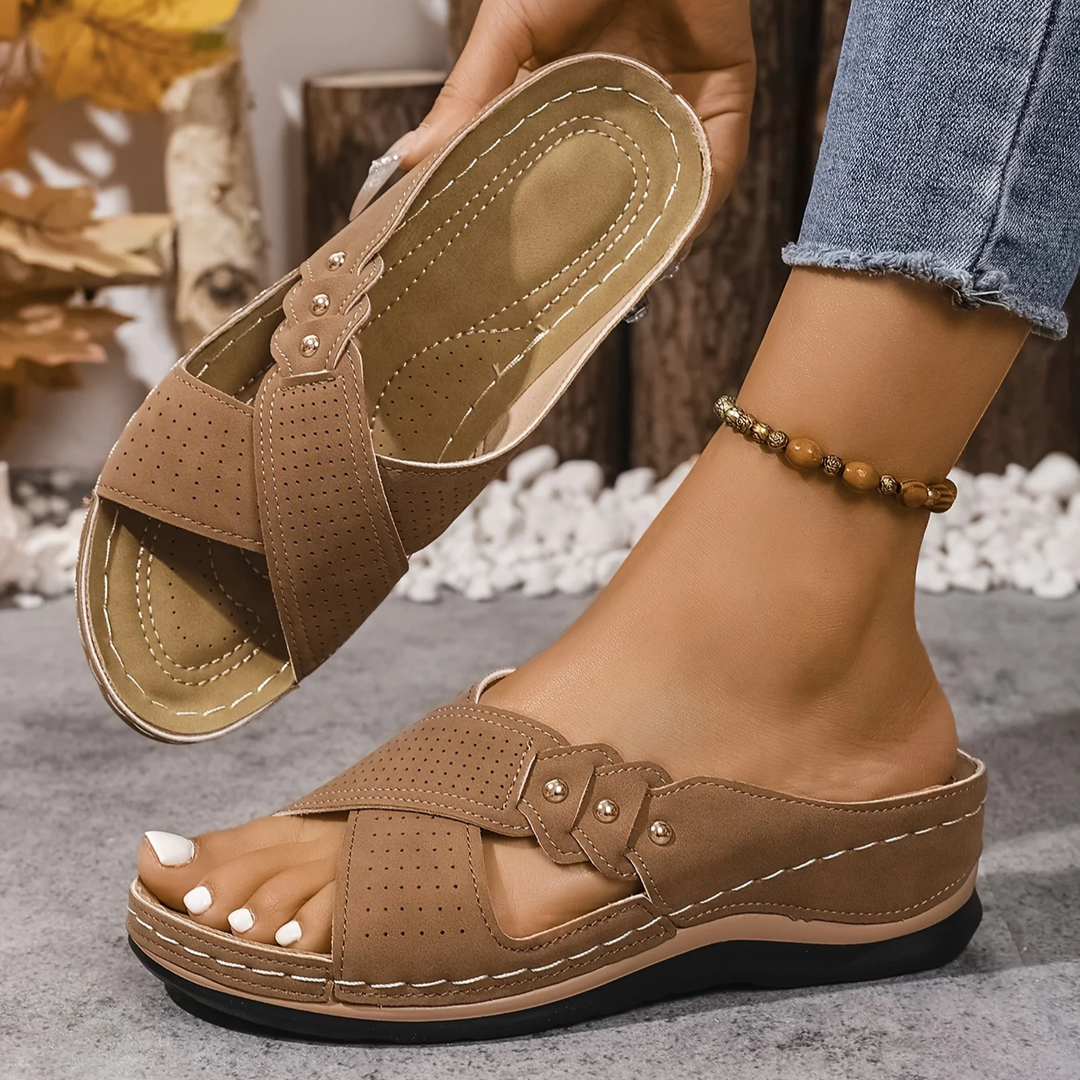 Clara | Comfort Cross-Strap Sandals