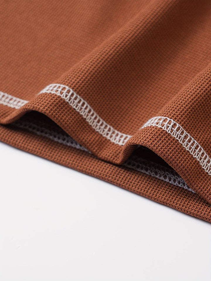 Sawyer | Textured Short Sleeve Henley