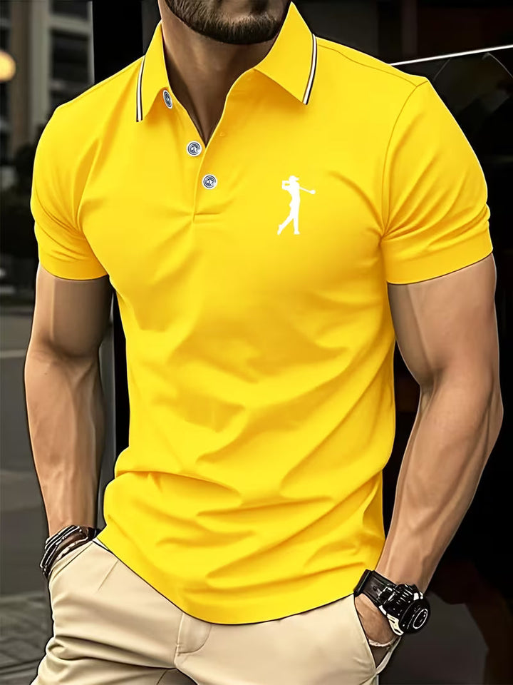 Crosby | Casual Short-Sleeve Golf Printed Shirt
