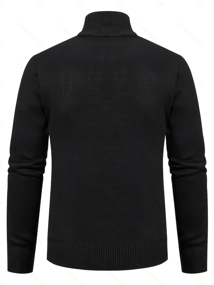 Warren | Textured Zip-Up Cardigan