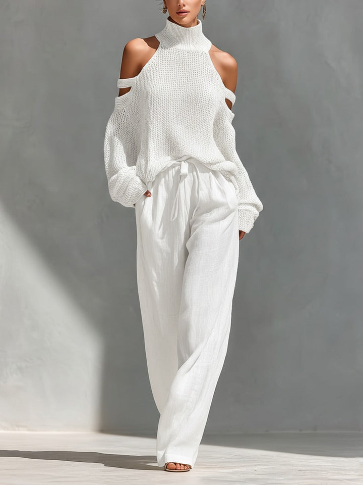 Delia | Cold-Shoulder Two-Piece Set