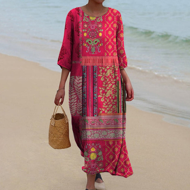 Natalia | Loose-Fit Boho Maxi Dress