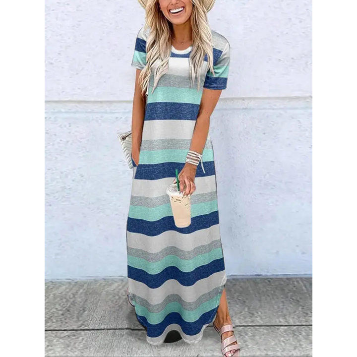 Daphne | Casual Summer Round Neck Maxi Dress