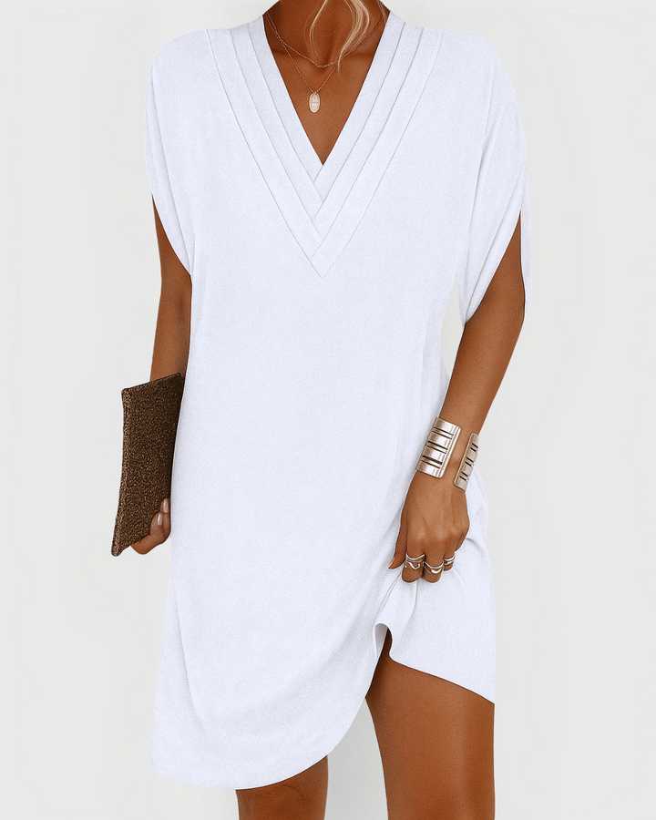 Arielle | Casual V-Neck Mini Dress