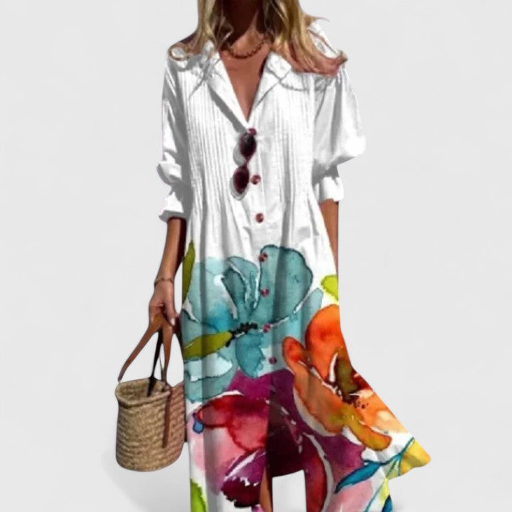 Danika | Elegant Multicolor Boho Dress