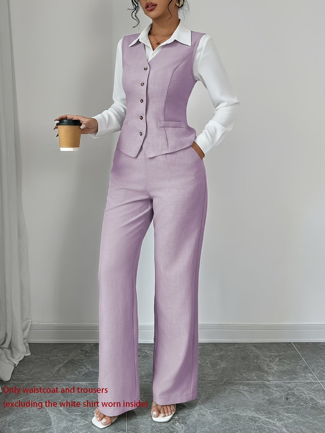 Vivienne | Tailored Vest & Wide-Leg Pant Set
