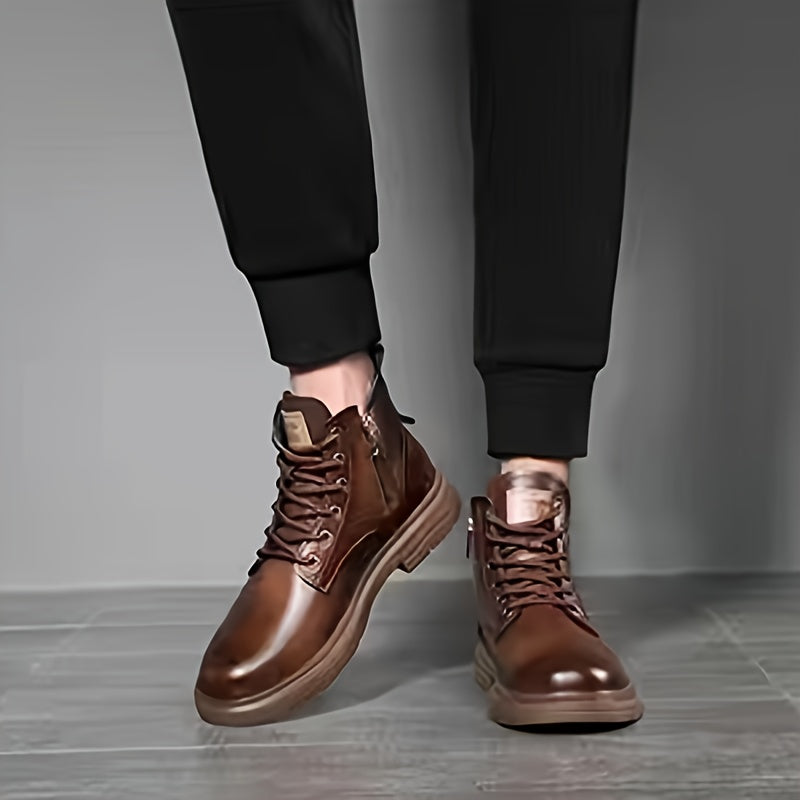 Alistair | Rugged Lace-Up High-Top Boots
