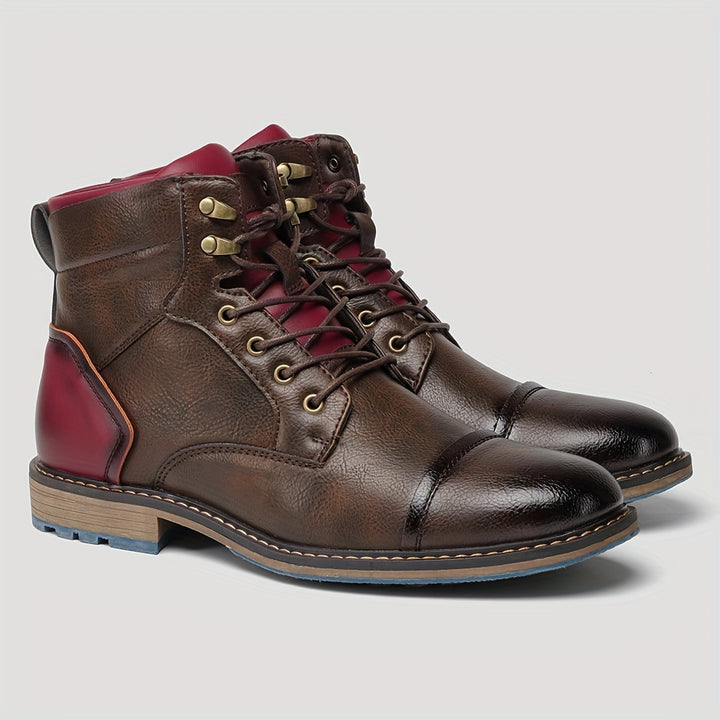 Bradley | Cap-Toe Lace-Up Boots