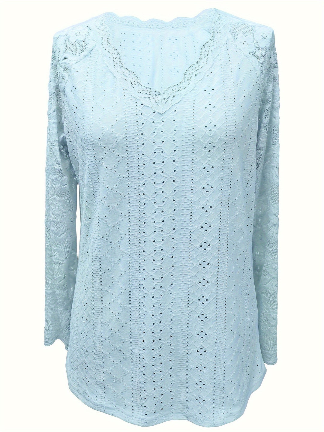 Annabelle | Scalloped V-Neck Top