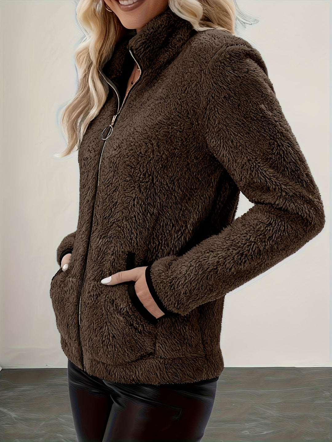 Marion | Cosy Plush Zip-Up Jacket