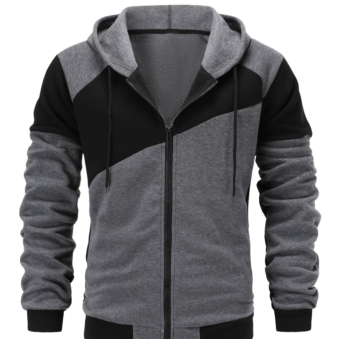 Bexley | Colour Block Zip-Up Hooded Jacket