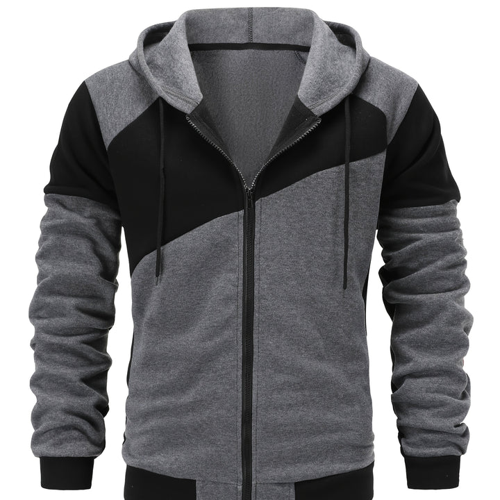 Bexley | Colour Block Zip-Up Hooded Jacket