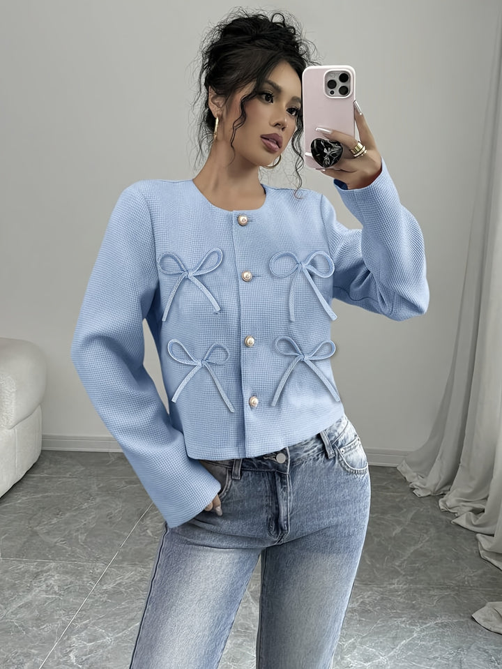 Wren | Bow-Trim Cropped Jacket