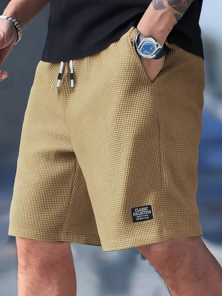 Mathieu | Casual Textured Lace Shorts