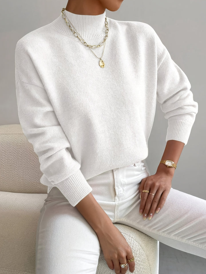 Lucille | Cozy Mock Neck Sweater