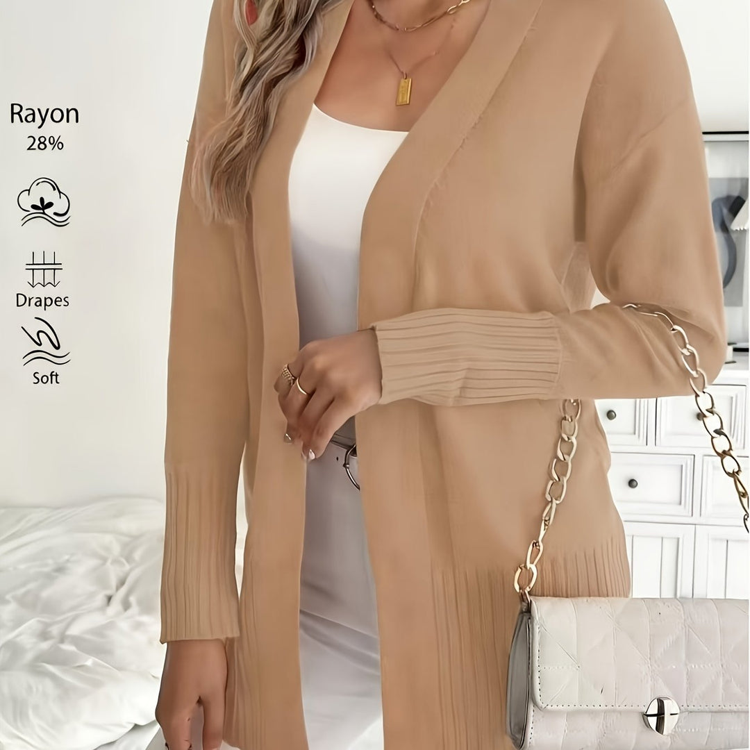 Miriam | Open-Front Draped Cardigan