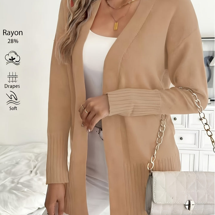 Miriam | Open-Front Draped Cardigan