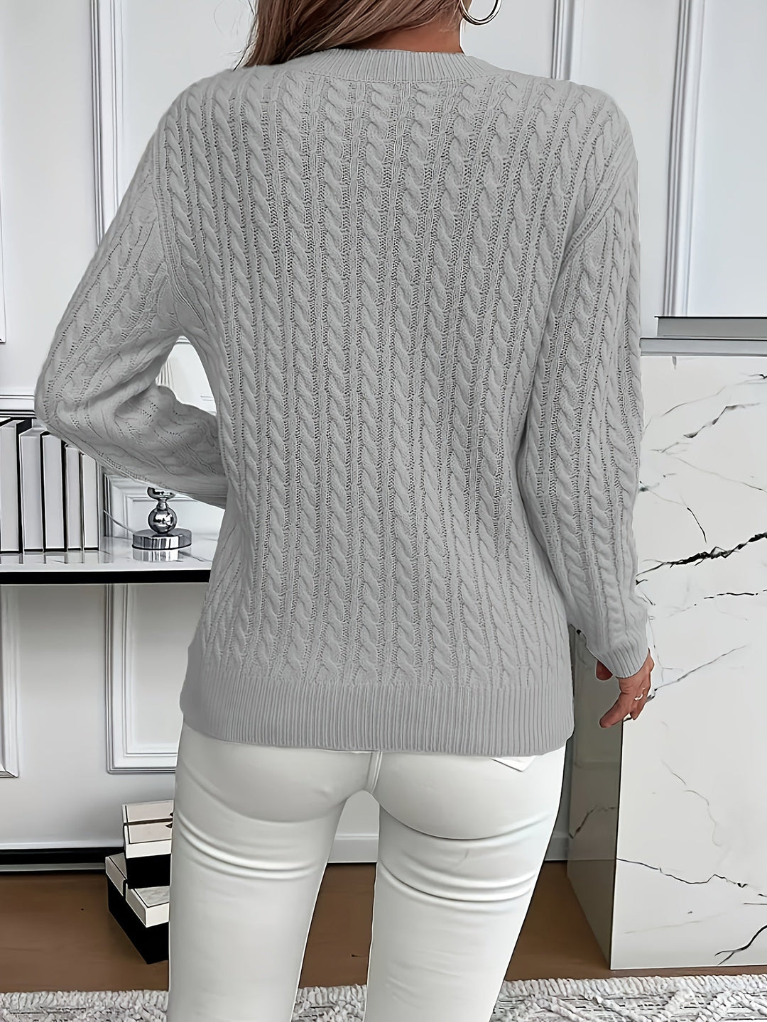 Heather | Cozy Cable-Knit Sweater