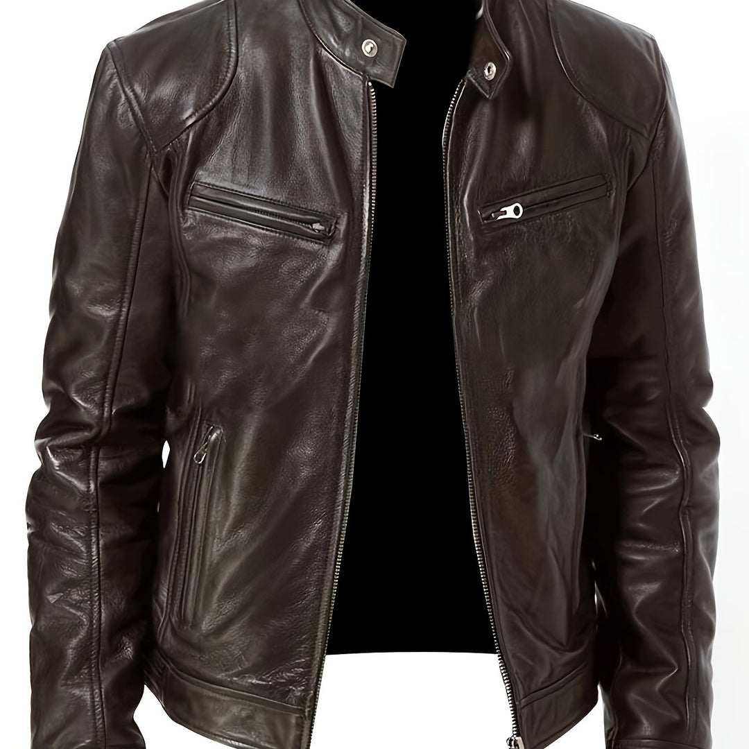 Crawford | Stand-Collar Moto Jacket