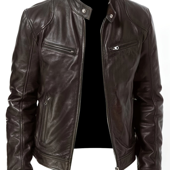 Crawford | Stand-Collar Moto Jacket