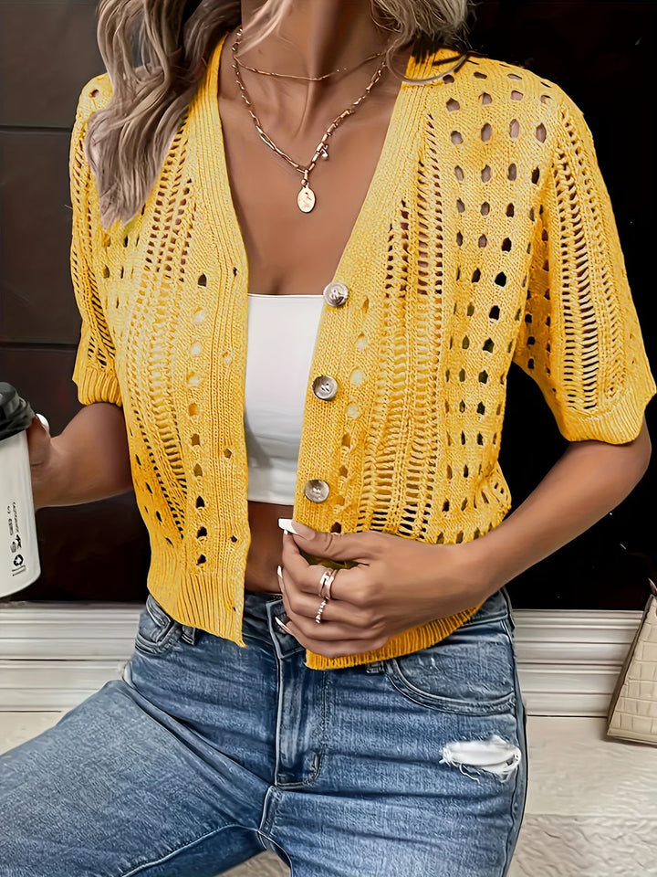 Liora | Stylish Short Sleeve Summer Cardigan