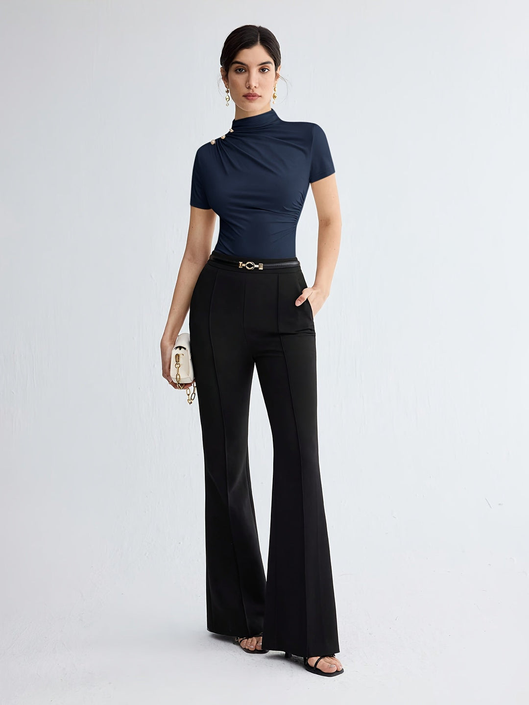 Marlowe | Refined Mock-Neck Top