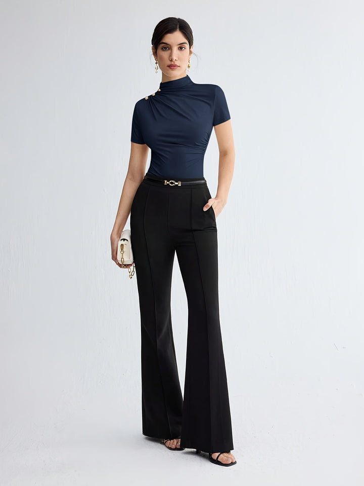 Marlowe | Refined Mock-Neck Top