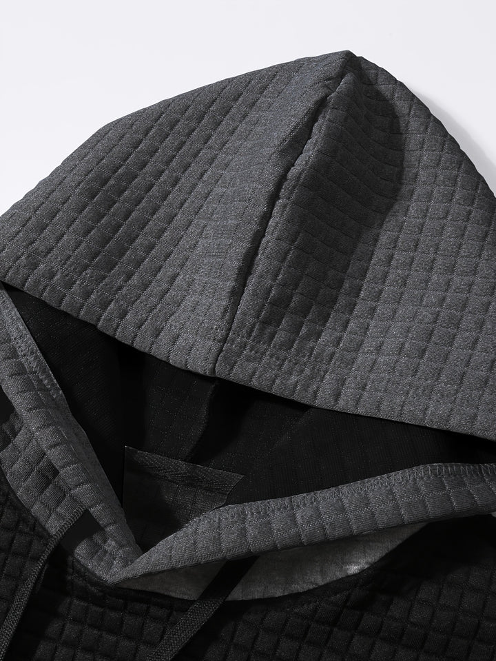 Russell | Textured Colour-Block Hoodie