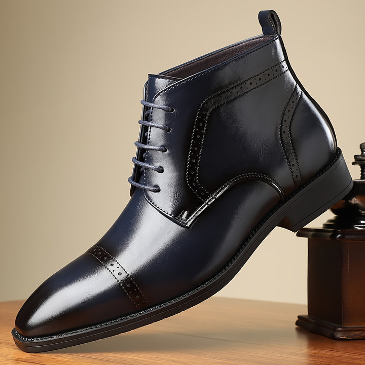Conrad | Refined Cap-Toe Lace-Up Boots