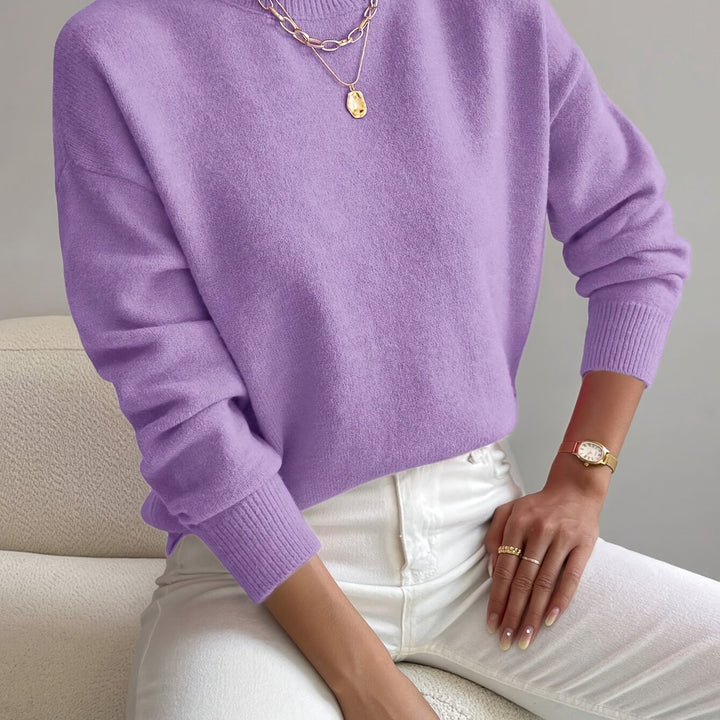 Lucille | Cozy Mock Neck Sweater