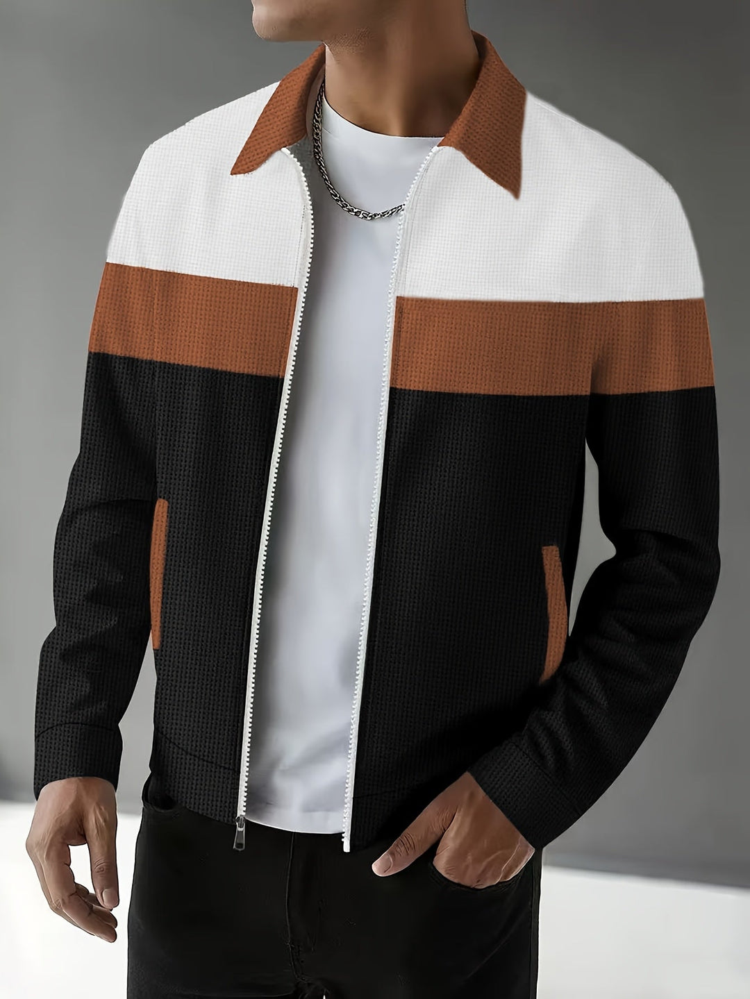 Holden | Colour-Block Zip-Up Jacket