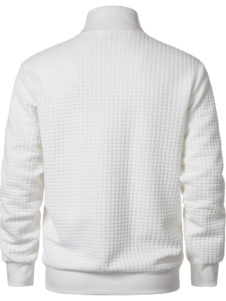 Sullivan | Textured Stand-Collar Zip Jacket