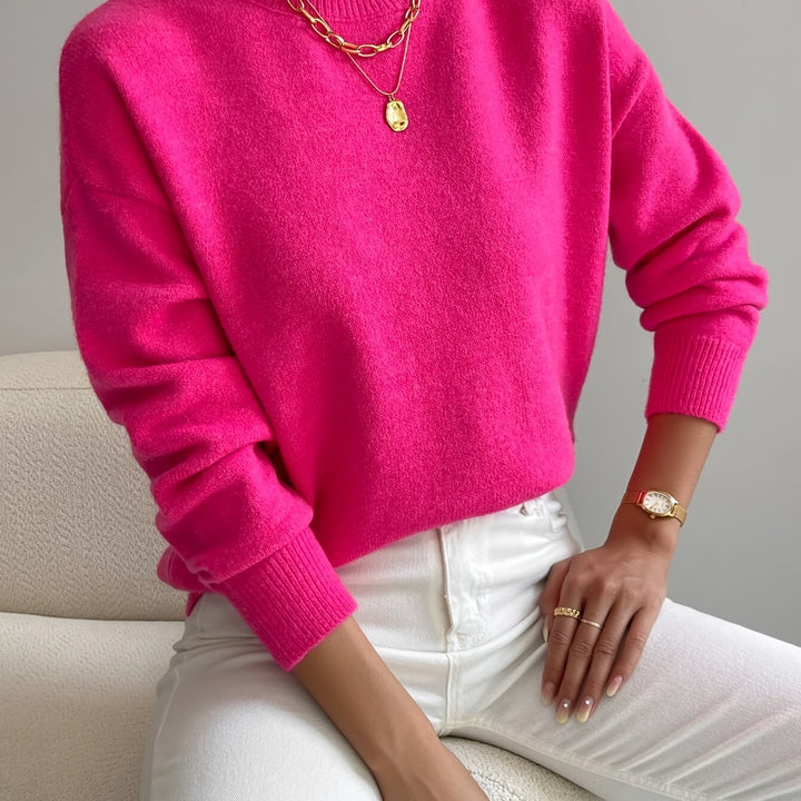 Lucille | Cozy Mock Neck Sweater