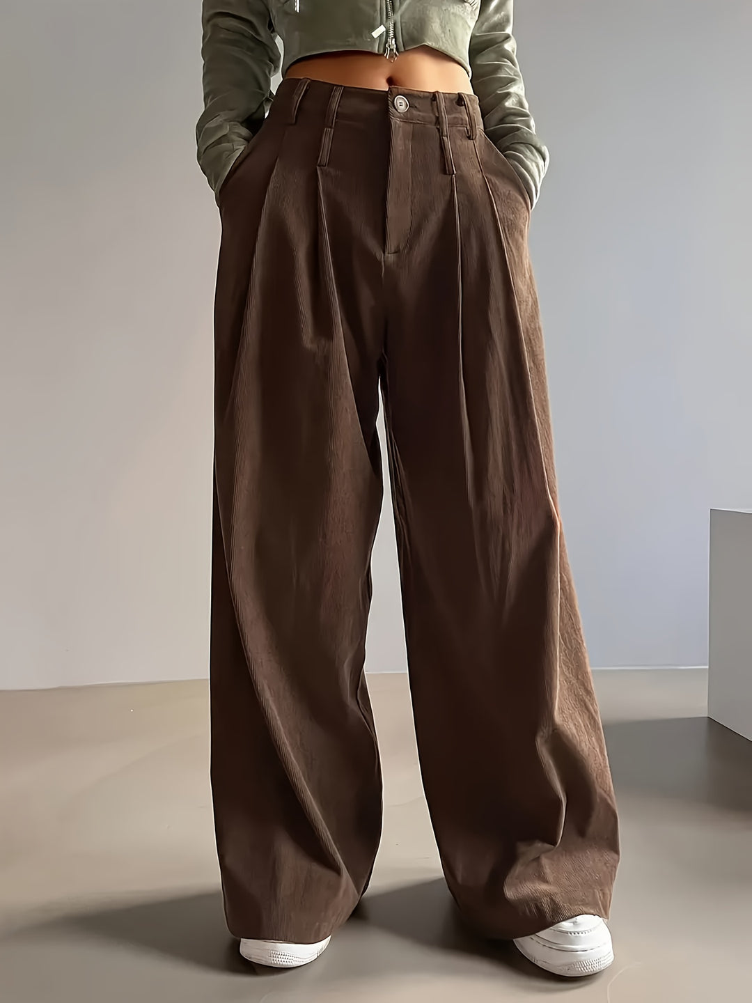 Harriet | Pleated Wide-Leg Pants