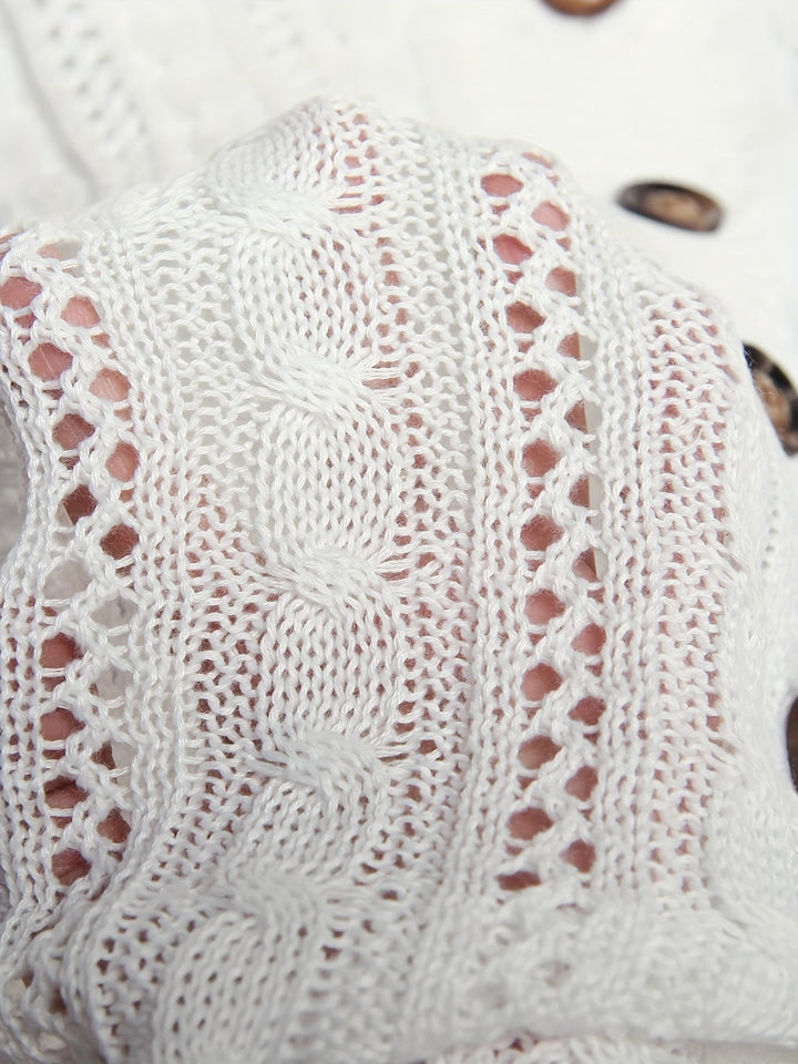 Maeve | Textured Cable-Knit Cardigan