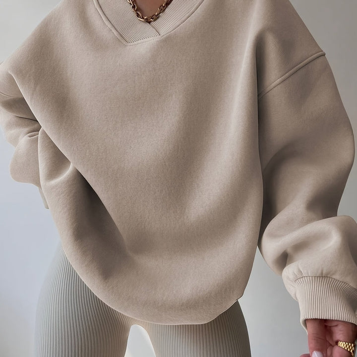 Delphi | Relaxed Split-Neck Sweatshirt