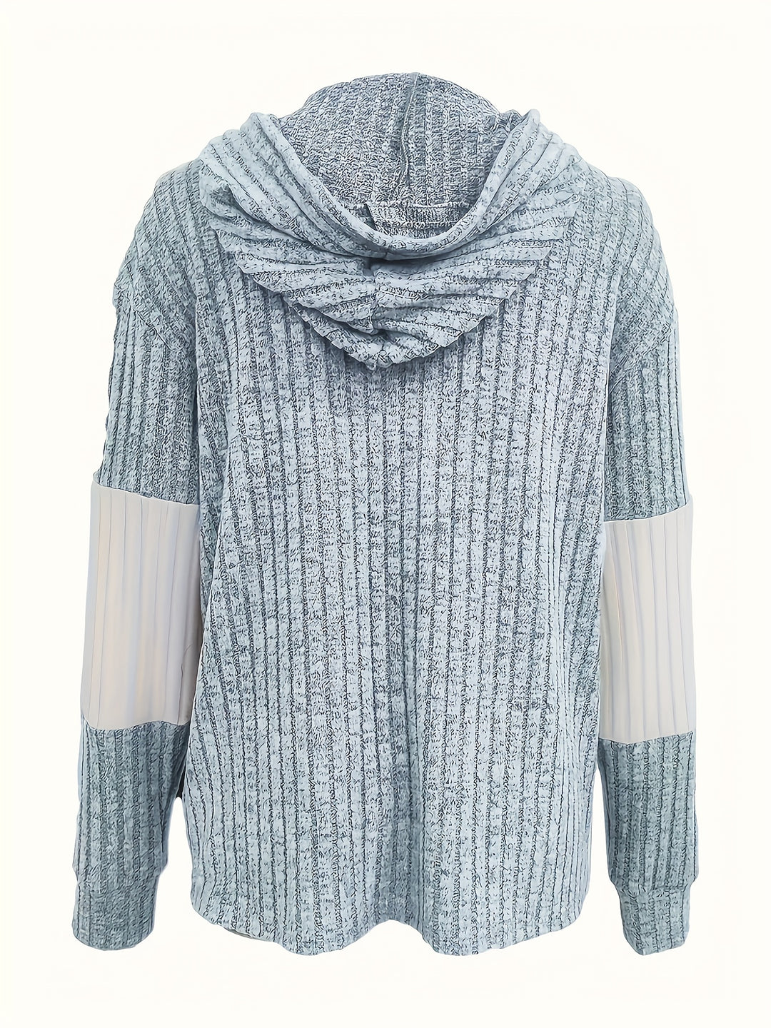 Talia | Ribbed Colour-Block Zip-Up Hoodie