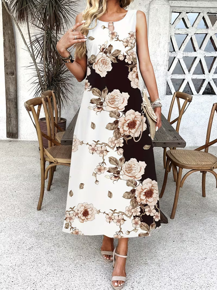 Sacha | Casual Floral Print Pocket Dress