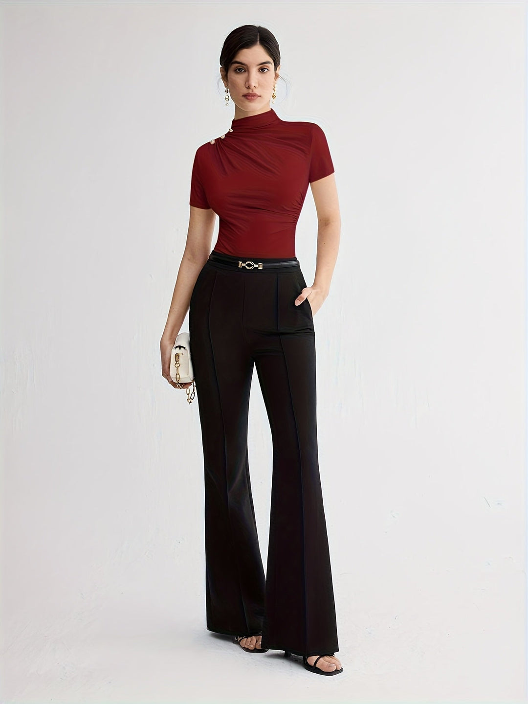 Marlowe | Refined Mock-Neck Top
