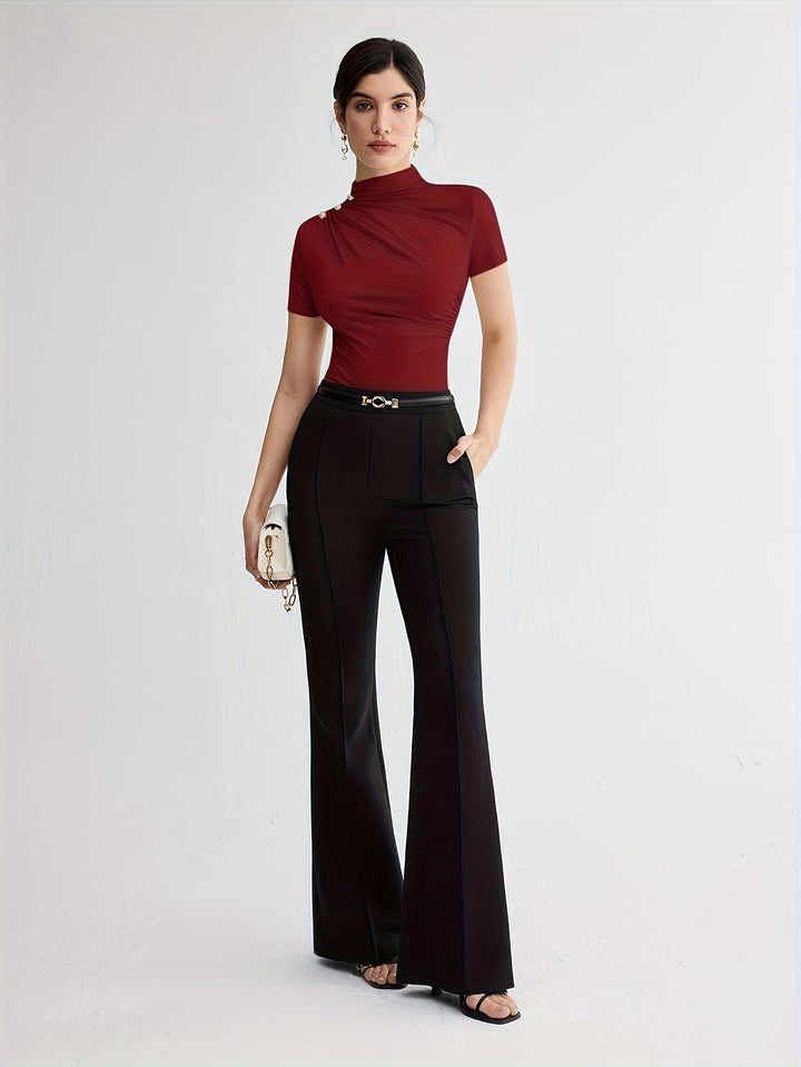 Marlowe | Refined Mock-Neck Top
