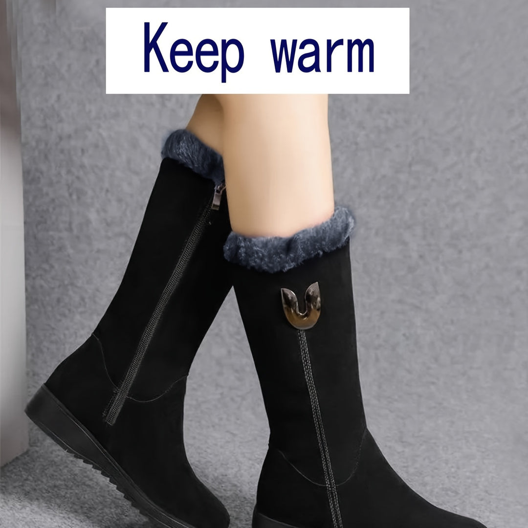 Lorna | Cozy Fur-Trimmed Winter Boots