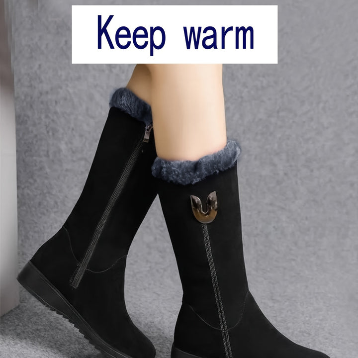 Lorna | Cozy Fur-Trimmed Winter Boots