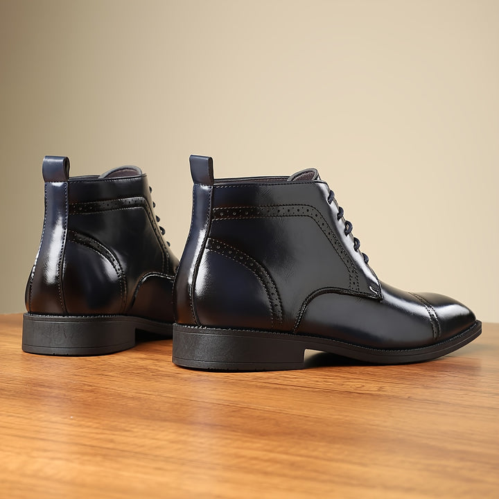 Conrad | Refined Cap-Toe Lace-Up Boots