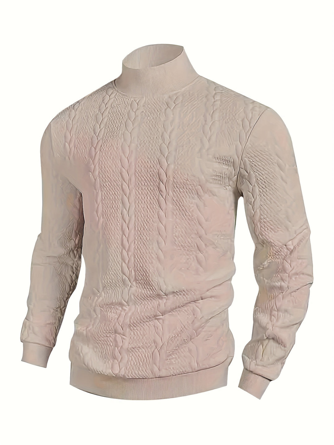 Cormac | Textured Mock-Neck Sweater