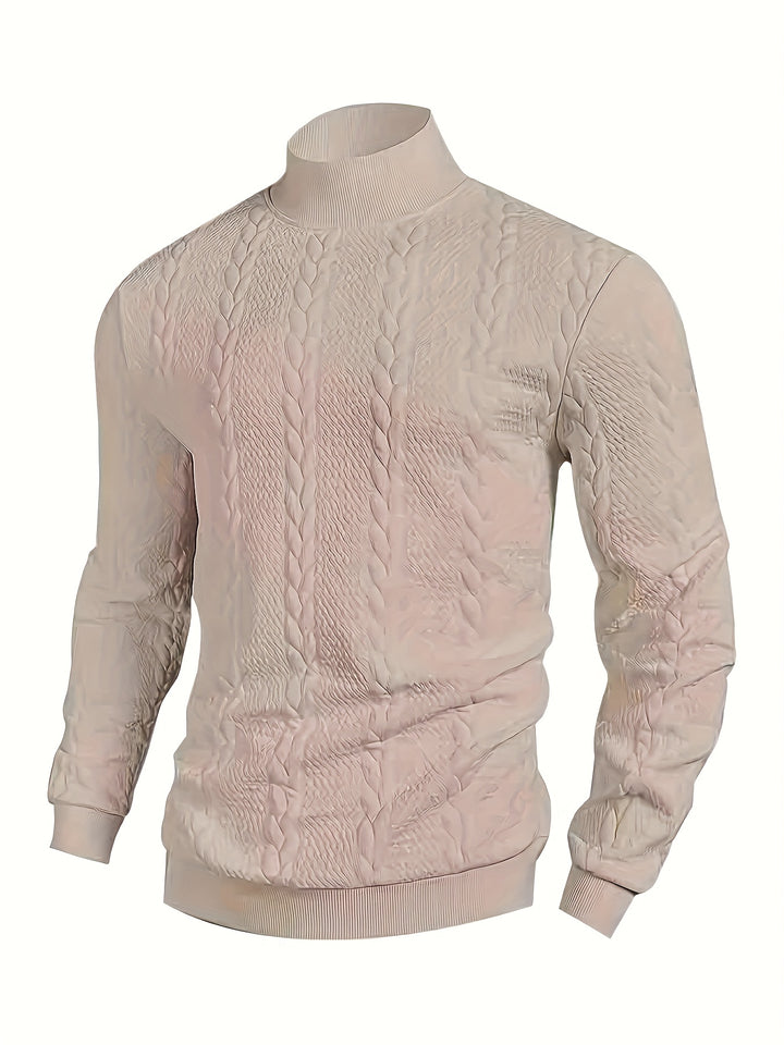 Cormac | Textured Mock-Neck Sweater