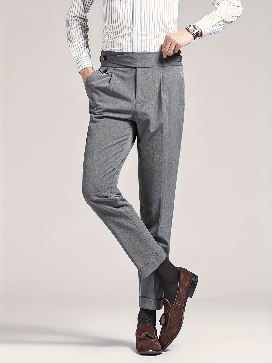 Xavier | Tailored Pleated Pants