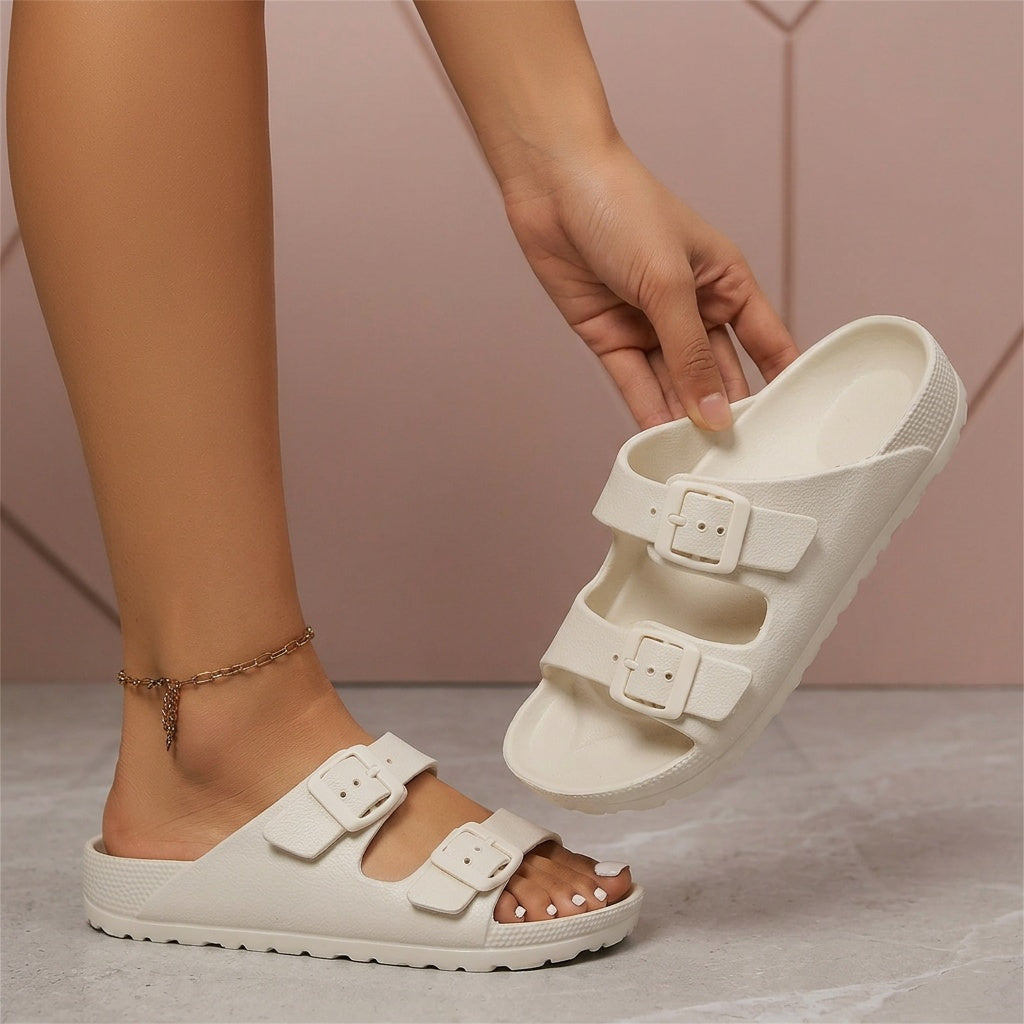 Sylvie | Cushioned Double-Buckle Sandals