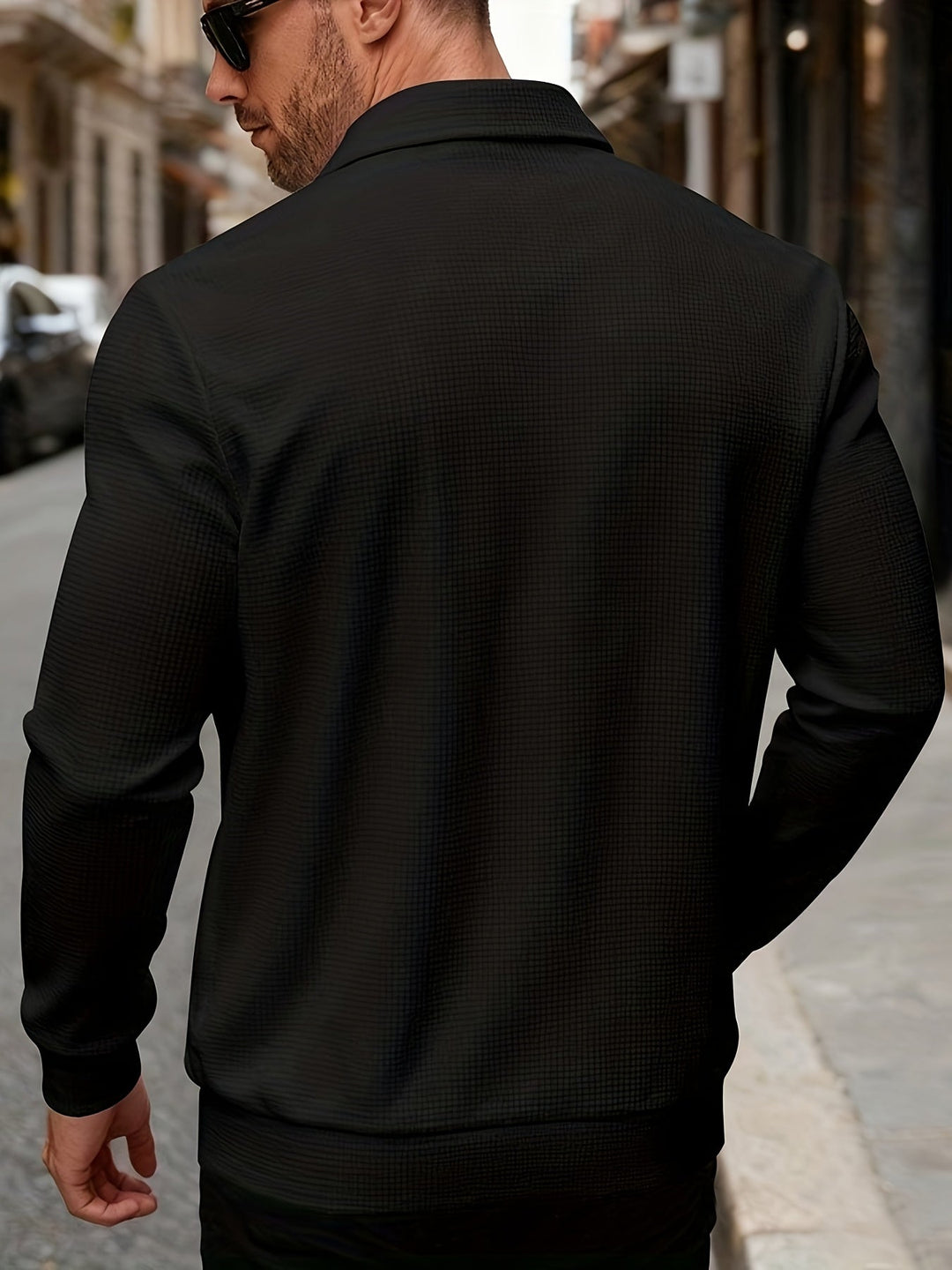 Wesley | Textured Full-Zip Jacket