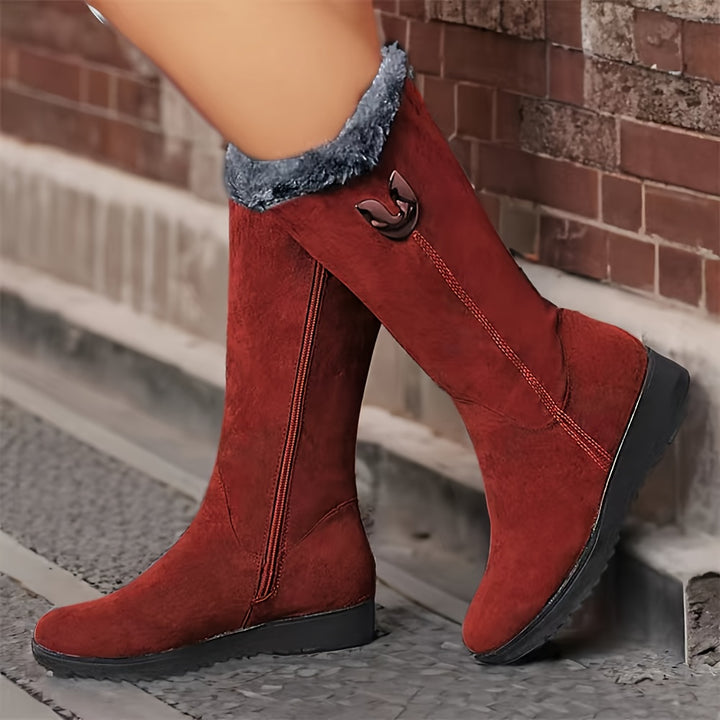 Lorna | Cozy Fur-Trimmed Winter Boots