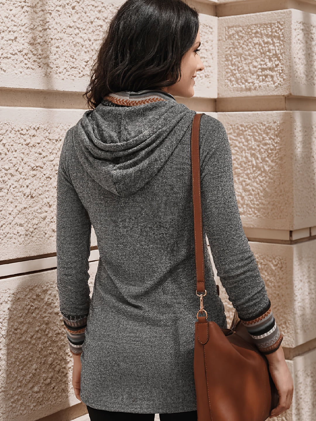 Maren | Cowl-Neck Patterned Top